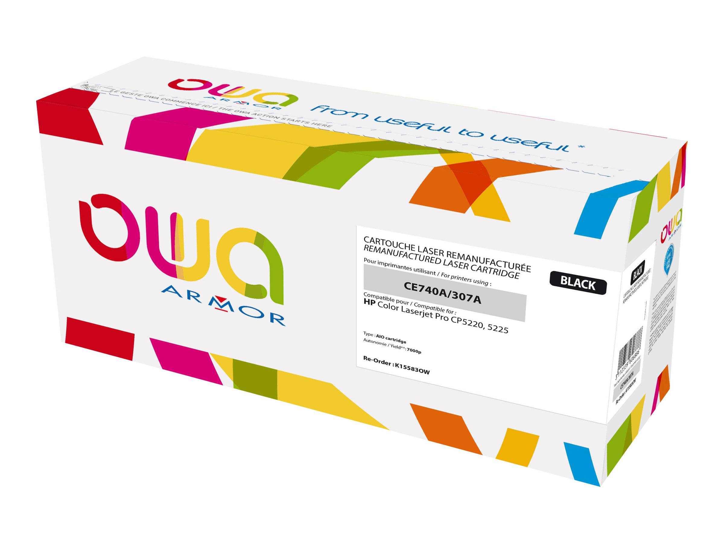 Armor OWA - Schwarz - kompatibel - Tonerpatrone (Alternative zu: HP CE740A) - fü