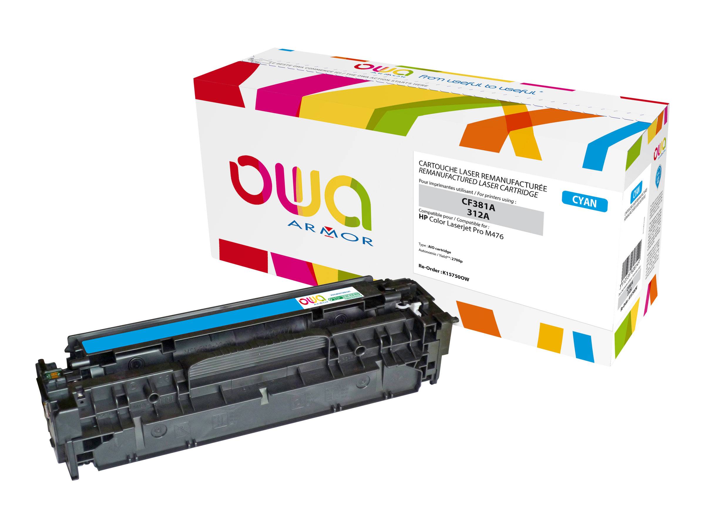 ARMOR - OWA - Cyan - kompatibel - Tonerpatrone - für HP Color LaserJet Pro MFP M476dn