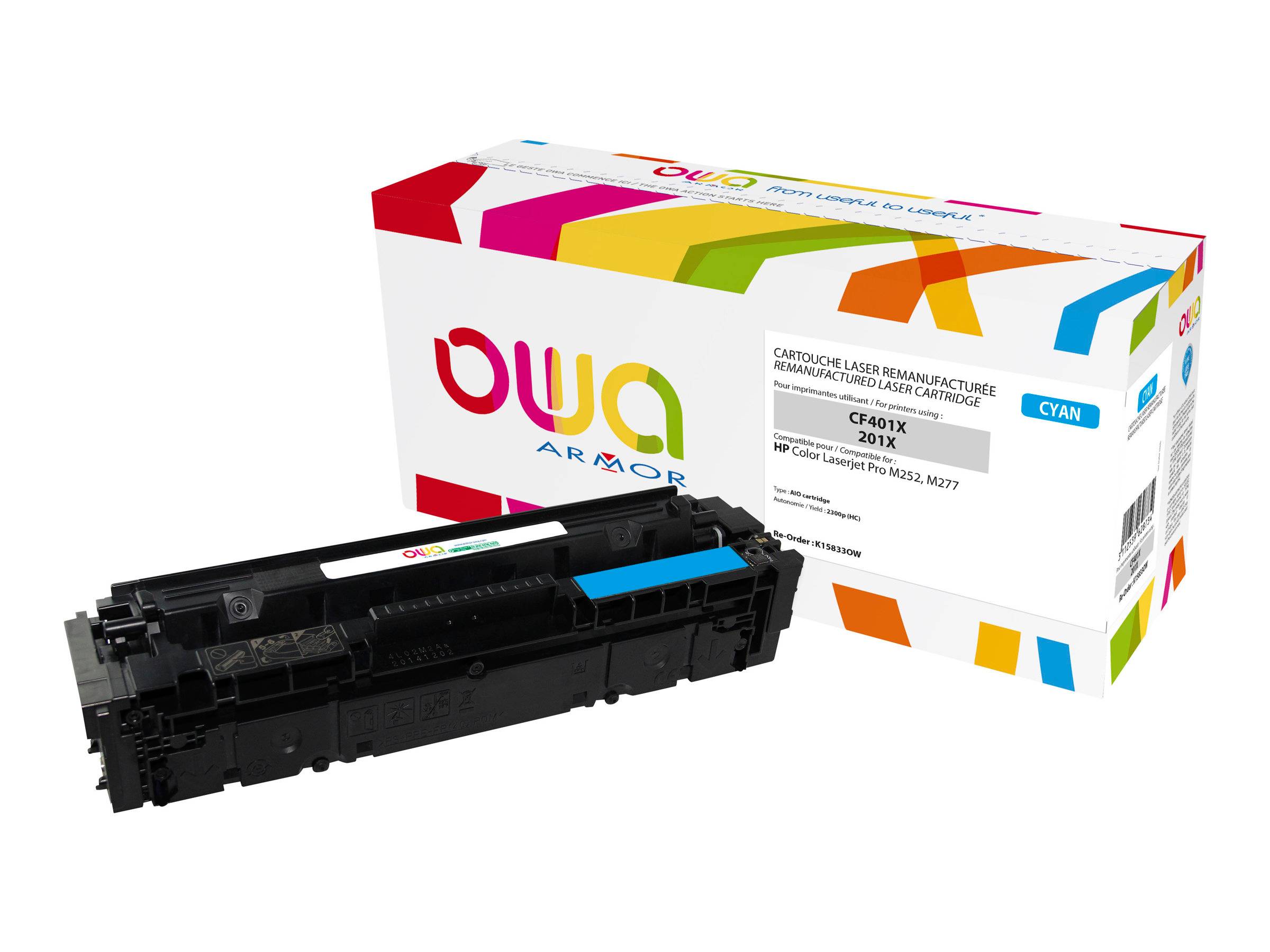 ARMOR - OWA - Cyan - kompatibel - wiederaufbereitet - Tonerpatrone (Alternative zu: HP CF401X)