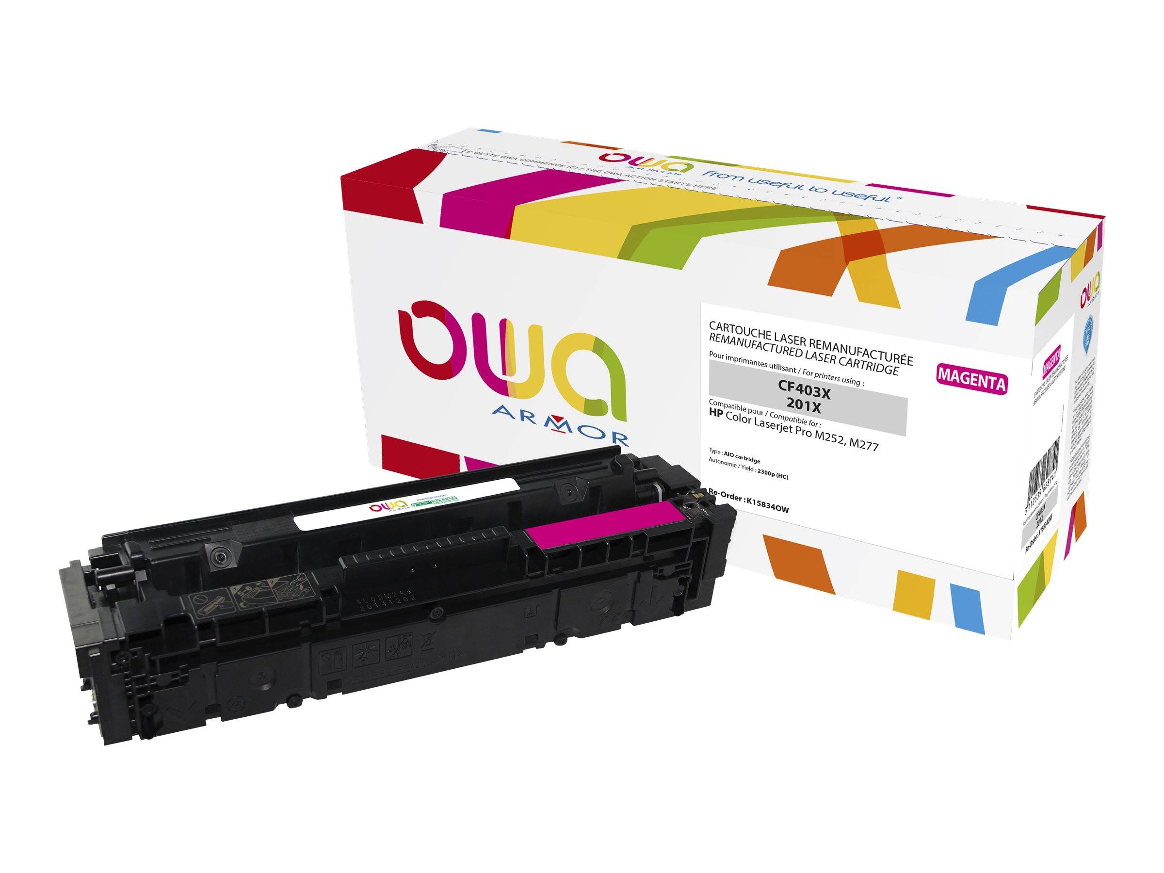 ARMOR - OWA - Magenta - kompatibel - wiederaufbereitet - Tonerpatrone (Alternative zu: HP 201X)