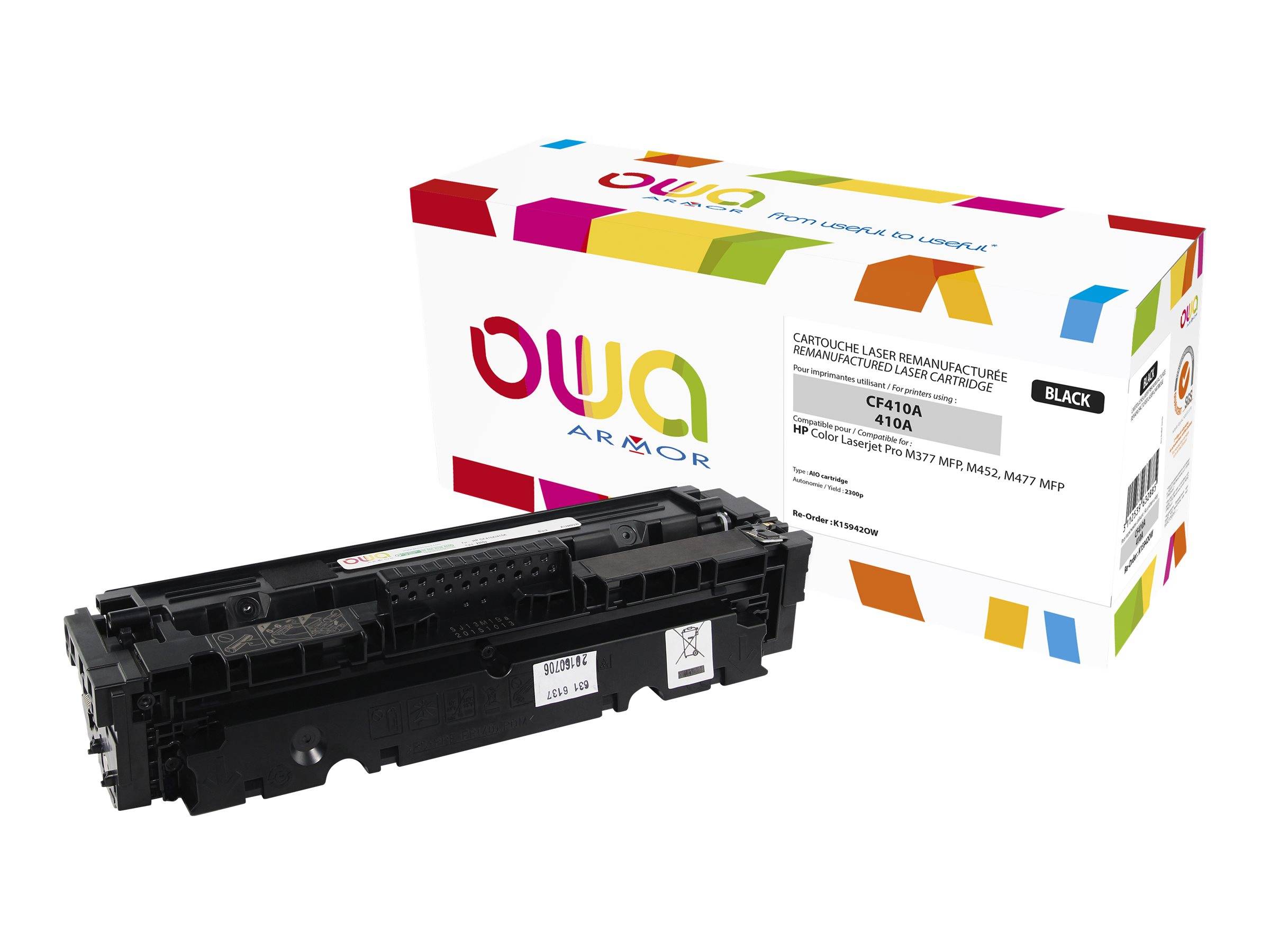 ARMOR - OWA - Schwarz - kompatibel - wiederaufbereitet - Tonerpatrone (Alternative zu: HP 410A)