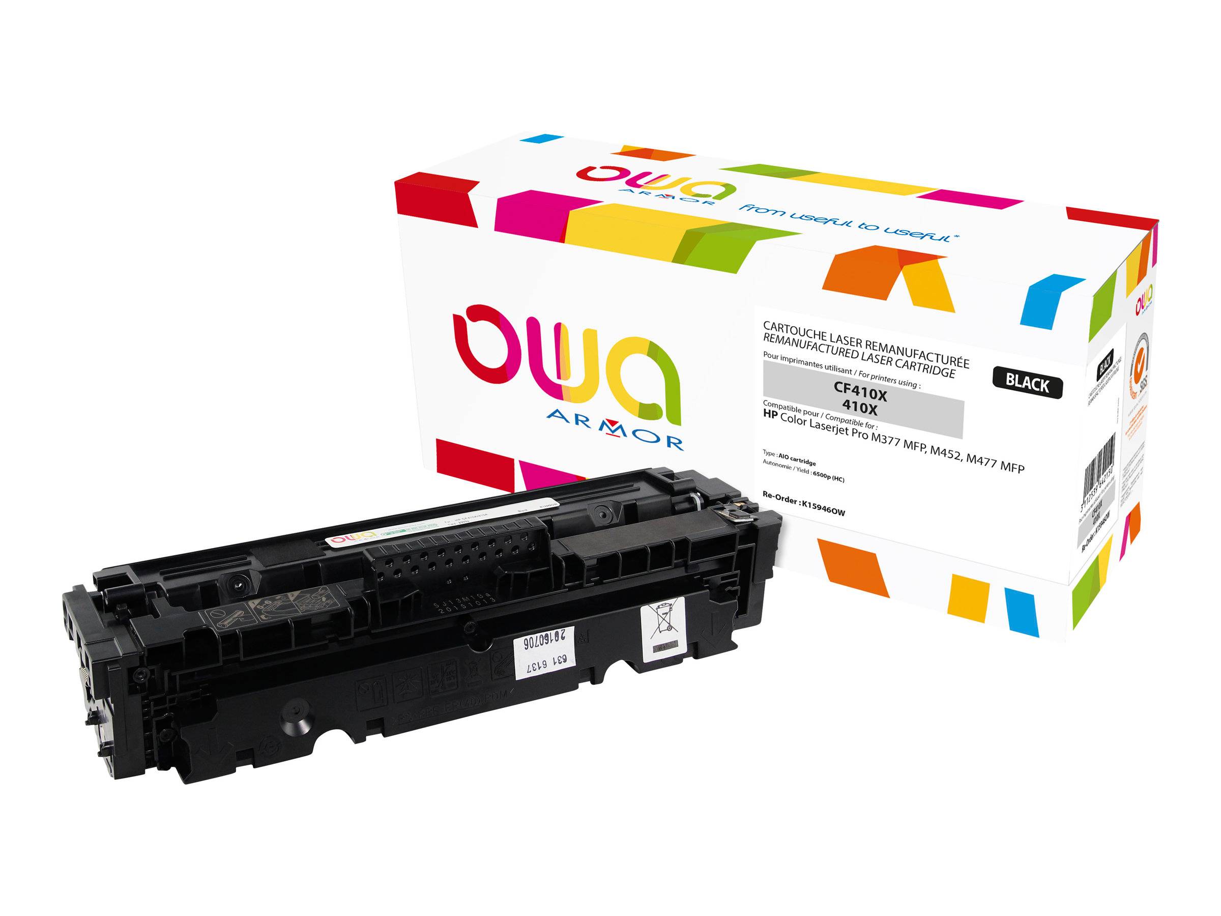 ARMOR - OWA - Schwarz - kompatibel - wiederaufbereitet - Tonerpatrone (Alternative zu: HP 410X, HP CF410X)