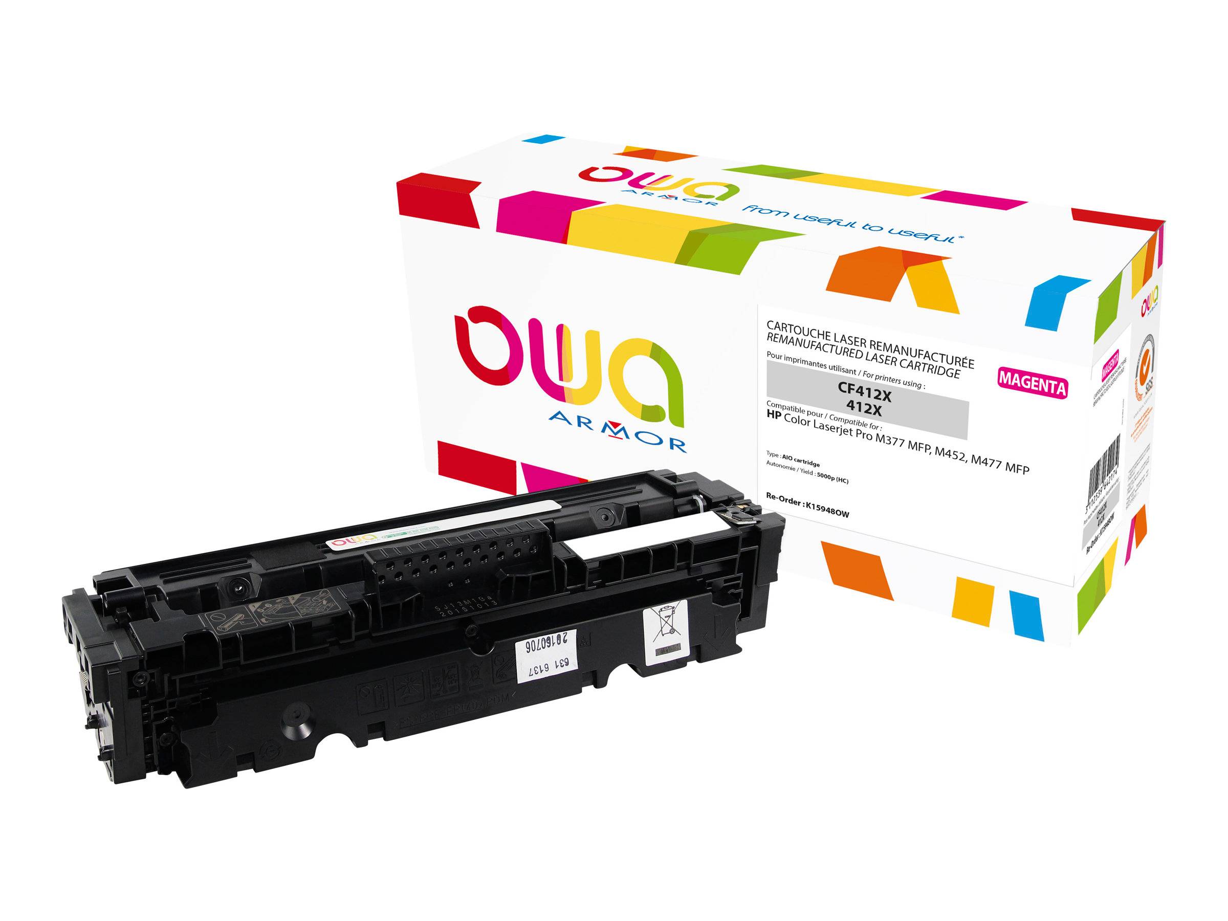 ARMOR - OWA - Mit hoher Kapazität - Magenta - kompatibel - wiederaufbereitet - Tonerpatrone (Alternative zu: HP CF413X)