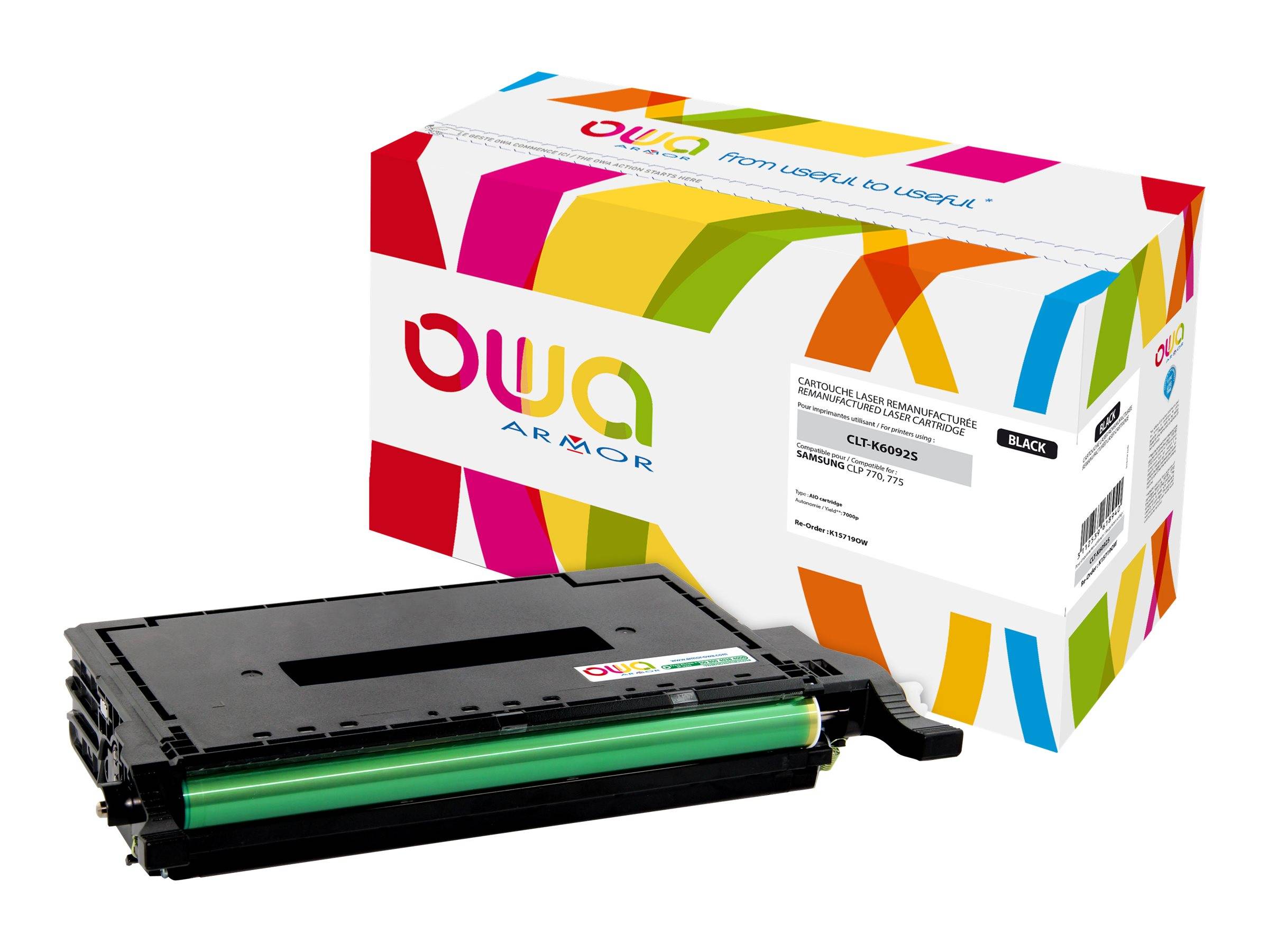Armor Schwarz - kompatibel - Tonerpatrone (Alternative zu: Samsung CLT-K6092S) -