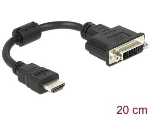 DeLOCK Adapter HDMI Stecker -> DVI 24+5 Buchse 20 cm