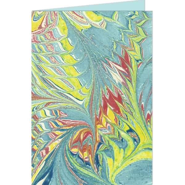 Grußkarten+Umschläge Art 11,3x16,5cm VE=5 Sets aquanarin