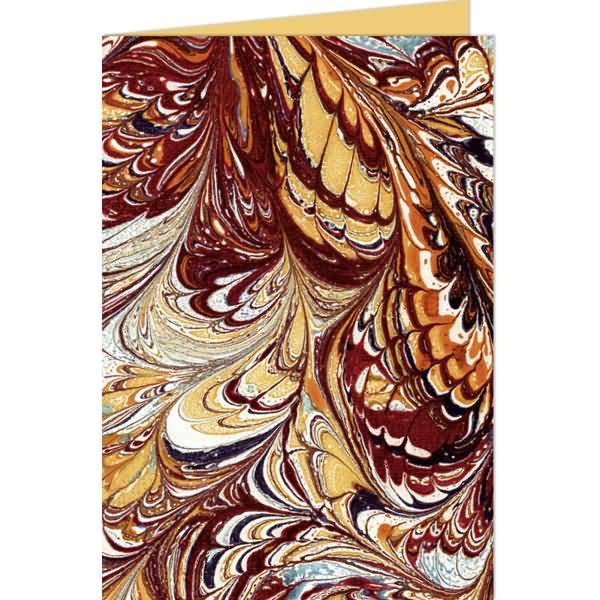 Grußkarten+Umschläge Art 11,3x16,5cm VE=5 Sets braun