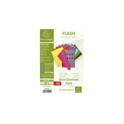 EXACOMPTA Aktendeckel FLASH 80, DIN A4, Karton, sortiert