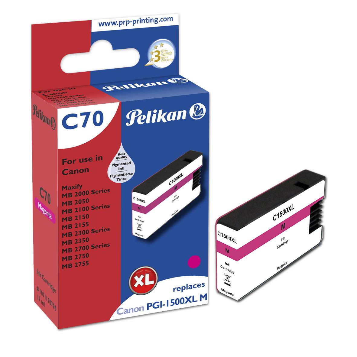 Pelikan C70 Magenta - Kompatibel - Magenta - Canon - Einzelpackung - 1 Stück(e)