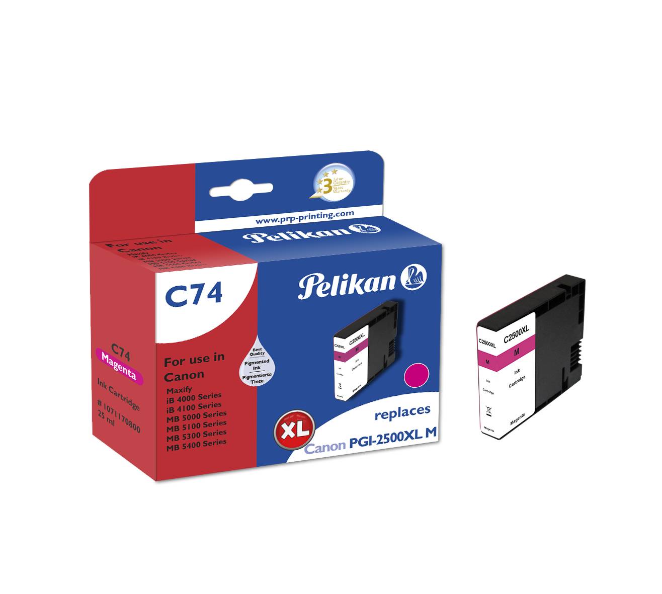 Pelikan C74 Magenta - Kompatibel - Magenta - Canon - Einzelpackung - 1 Stück(e)