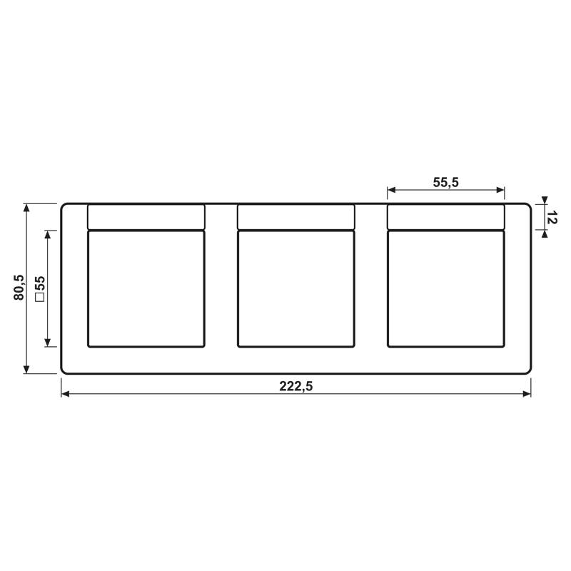 Jung Rahmen 3-fach ws AS 5830 NA