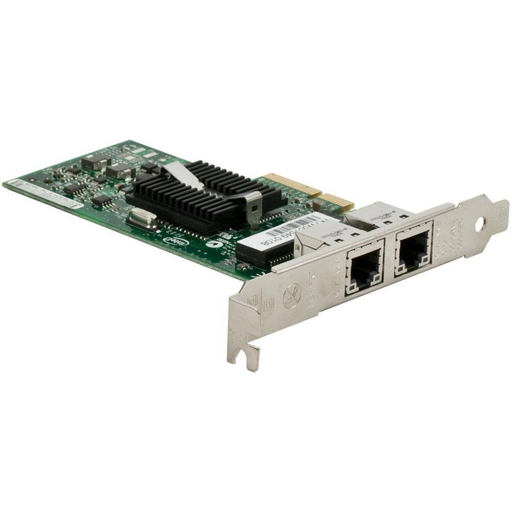 Intel PRO/1000 PT (Refurbished) Dual Port Netzwerkkarte (P/N: EXPI9402PTBLK, 1-Slot, PCIe x4, Wake on LAN, PXE)