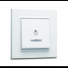 Karea Lichttaster mit Label & Beleuchtungsfenster + Rahmen, VDE Zertifiziert, Unterputz mit Steckklemme, in weiß
