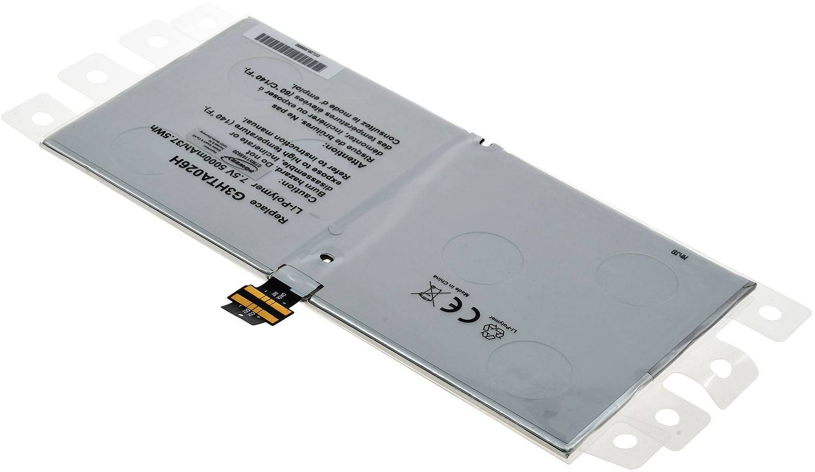 Powery Akku für Tablet Microsoft Typ G3HTA026H, 7,5V, Li-Polymer