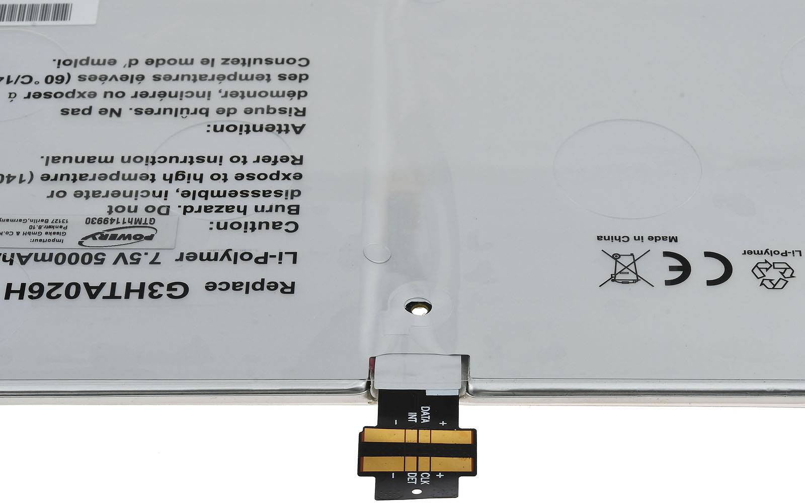 Powery Akku für Tablet Microsoft Typ G3HTA026H, 7,5V, Li-Polymer