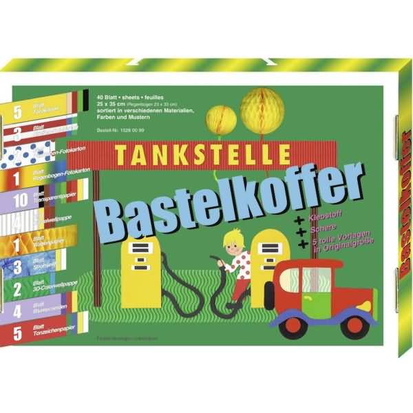 Bastelkoffer Tankstelle 25x35cm VE=40 Blatt sortiert