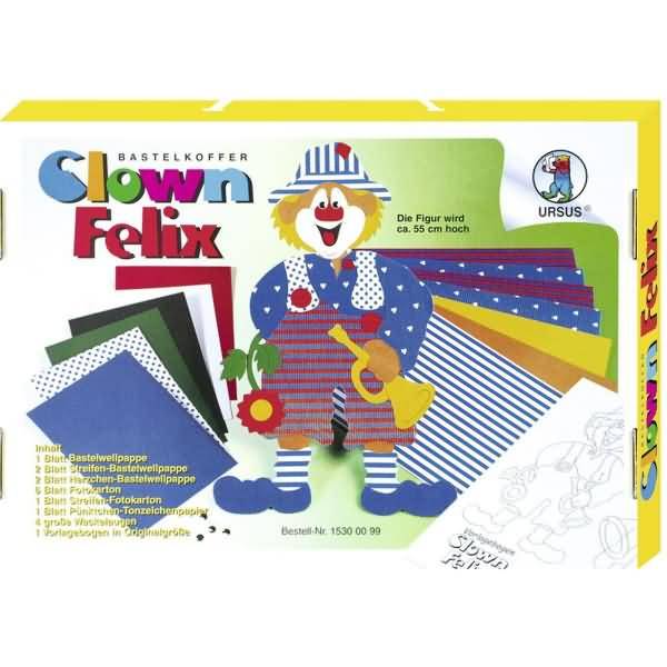 Bastelkoffer Clown Felix 25x35cm