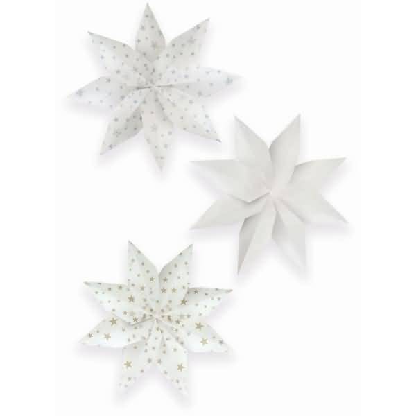 Fenstersterne transparent VE=80 Blatt 6x16cm 5 Farben Sortierung 4