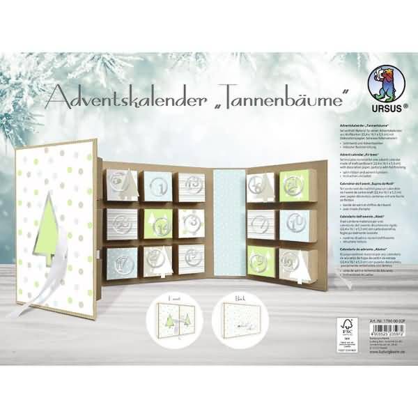 Adventskalender Tannenbäume
