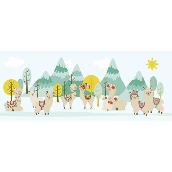 Laternenzuschnitte 115g/qm 20x50cm VE=25 Blatt Lama
