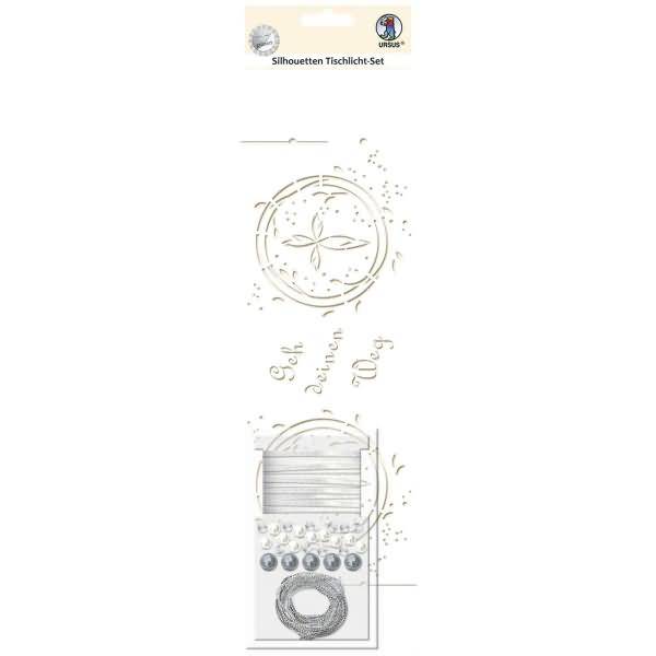 Silhouetten-Tischlicht-Set Motiv 01 VE=5 Blatt