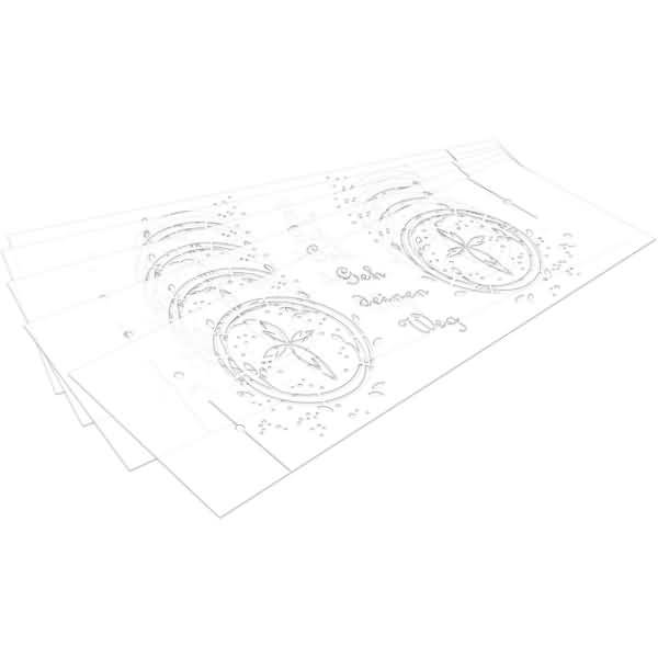Silhouetten-Tischlicht-Set Motiv 01 VE=5 Blatt