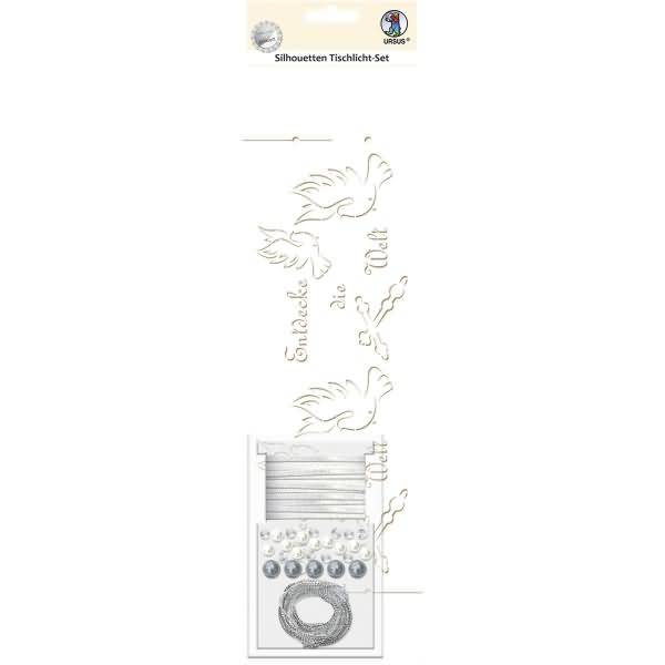 Silhouetten-Tischlicht-Set Motiv 03 VE=5 Blatt