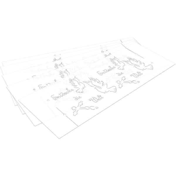 Silhouetten-Tischlicht-Set Motiv 03 VE=5 Blatt