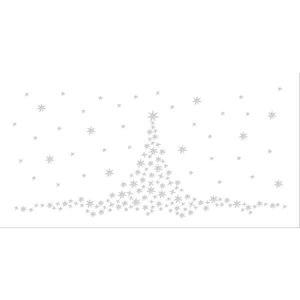 Silhouetten-Tischlicht Filigrano 8x14cm Weihnachtsbaum weiß VE=5 Blatt