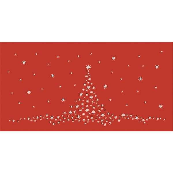 Silhouetten-Tischlicht Filigrano 8x14cm Weihnachtsbaum rubinrot VE=5 Blatt