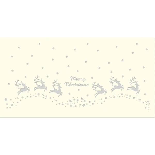 Silhouetten-Tischlicht Filigrano 8x14cm Rentier creme VE=5 Blatt