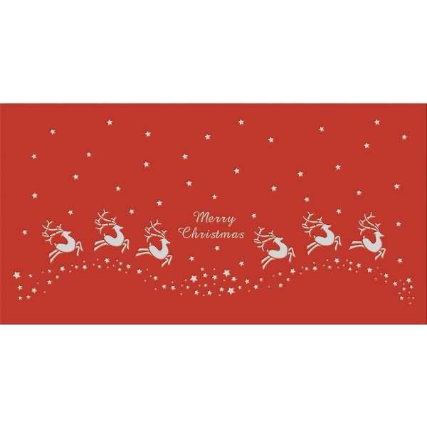 Silhouetten-Tischlicht Filigrano 8x14cm Rentier rubinrot VE=5 Blatt