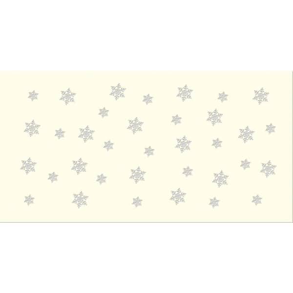 Silhouetten-Tischlicht Filigrano 8x14cm Schneeflocke creme VE=5 Blatt