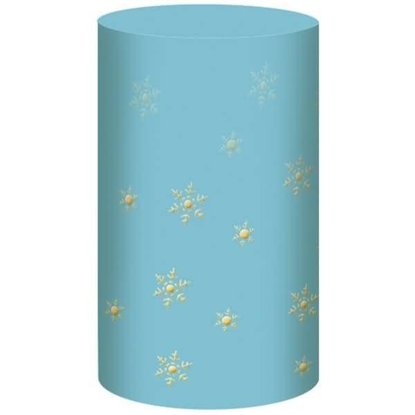 Silhouetten-Tischlicht Filigrano 8x14cm Schneeflocke petrol VE=5 Blatt