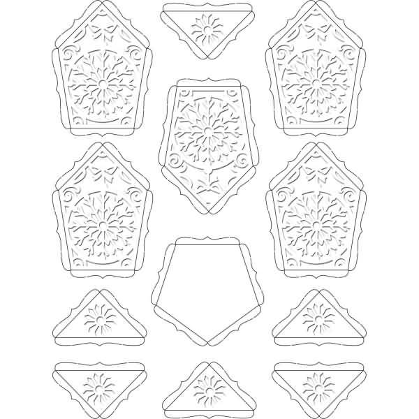 Silhouetten-Tischlicht gelasert+genutet Schneeflocke VE=4 Stück