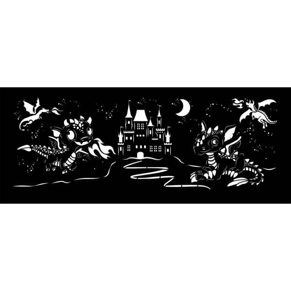 Silhouetten-Laterne Drachen 15,3cm