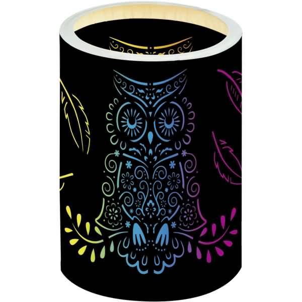 Silhouetten-Laterne Eule 15,3cm
