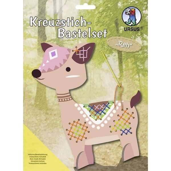 Kreuzstich-Bastelset Reh