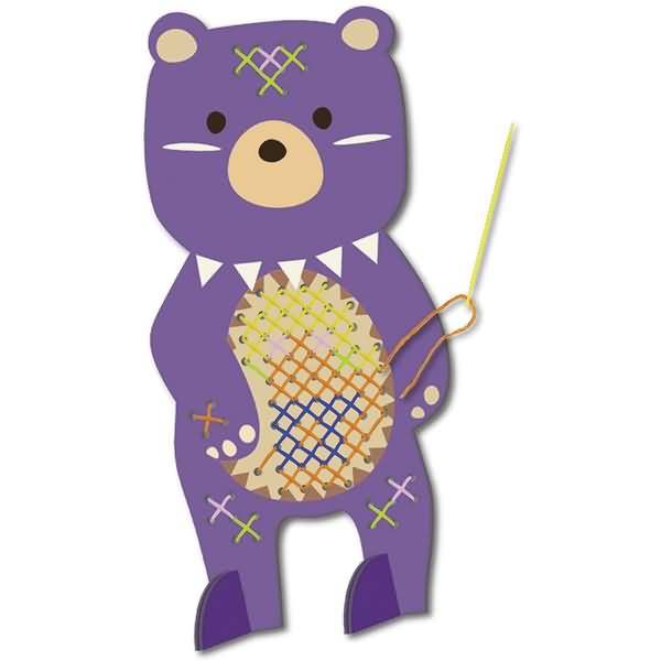 Kreuzstich-Bastelset Bär