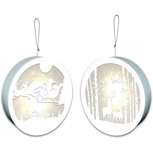 Light Boxes 15,3cm Forest&Santa Clause