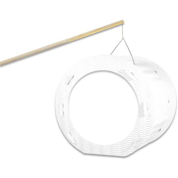 Laternenzuschnitte 115g/qm rund 17,5cm VE=24 Blatt weiß
