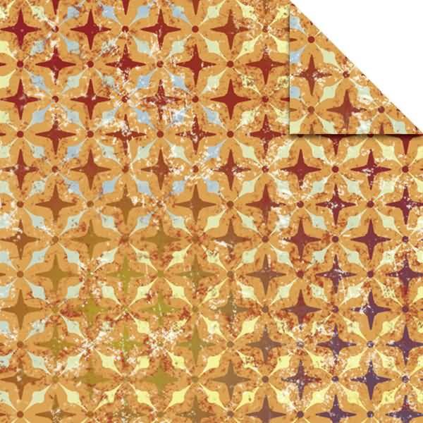 Faltblätter Aurelio Stern Transparentpapier 115g/qm 14,8x14,8cm VE=33 BLatt Paradies orange