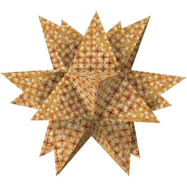 Faltblätter Aurelio Stern Transparentpapier 115g/qm 14,8x14,8cm VE=33 BLatt Paradies orange