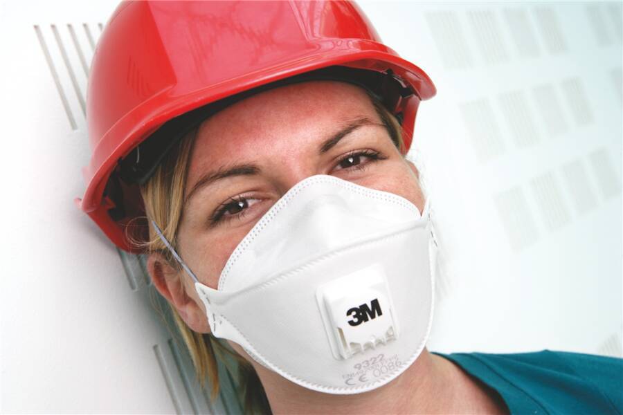 Partikelschutzmasken 3M™ Aura™ 9332+ Schutzstufe EN 149:2001 FFP3 NR D Schutzwirkung gegen Partikel zum Grenzwert 10-fac