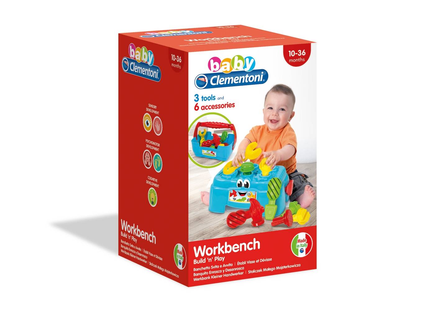 Baby Spielzeug Werkbank – Clementoni – 10 bis 36 Monate