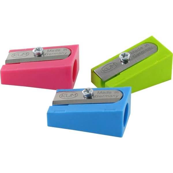 Bleistiftspitzer 100K Pop Keilform Kunststoff farbig sortiert