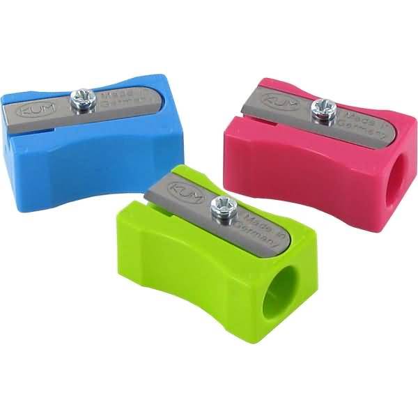 Bleistiftspitzer 100-1 Pop Blockform Kunststoff farbig sortiert