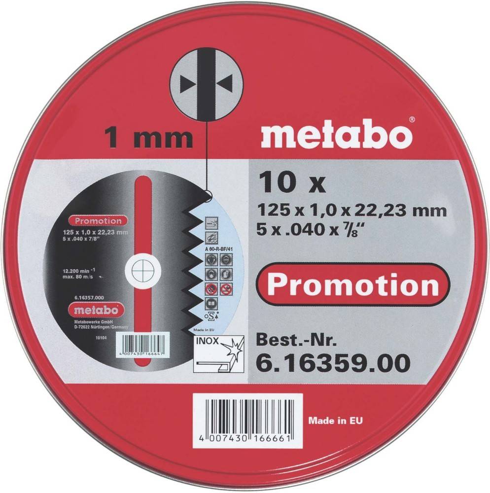 Metabo Trennscheibe 616359000 (VE10)