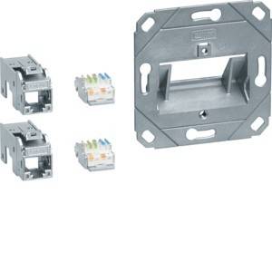 Tehalit Anschluss Modul 2x RJ45 GMKSRJ45C6A2