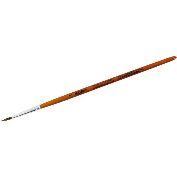 Feinhaarpinsel Holz Gr. 2